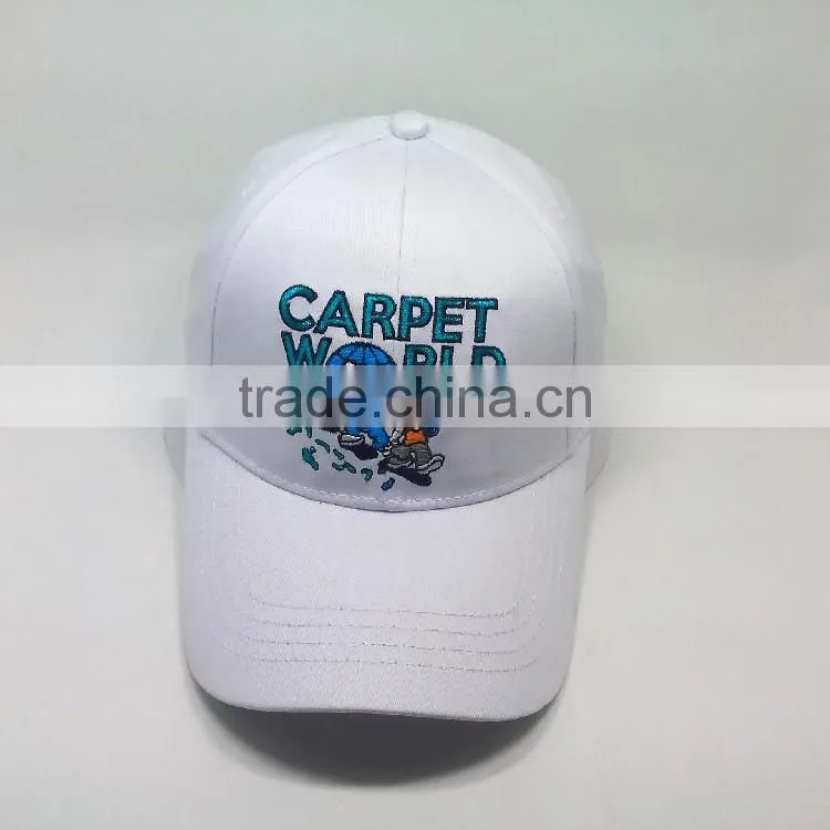 custom cotton 6 panel baseball caps hats with 3D embroidery logo
