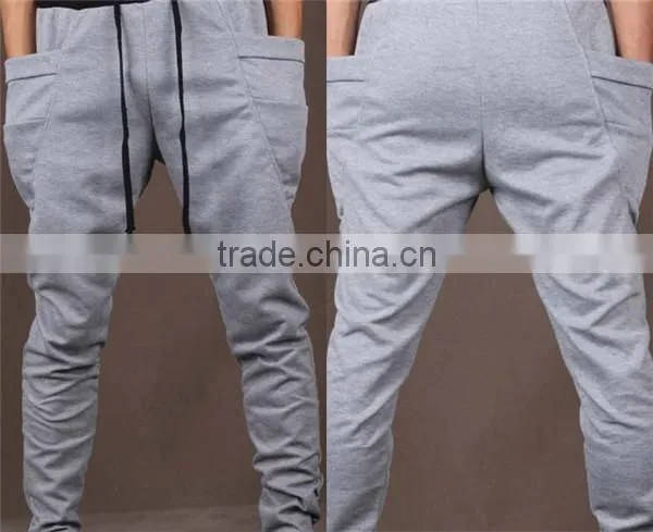 casual wholesale custom men's cotton blank Training running Track thick sweatpants Jogger Sports pants in 2015 winter/autumn