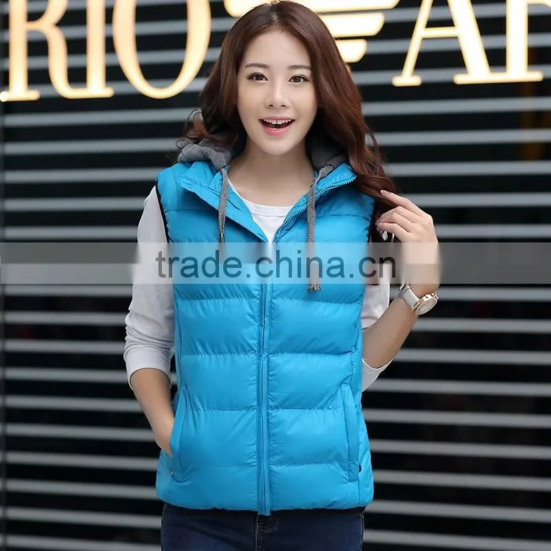 Hot Winter New down Cotton vest casual Slim jacket coat waistcoat for men and women