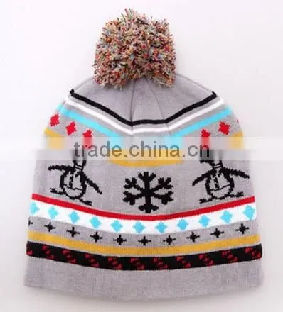 new style good quality custom knit pattern cable beanie