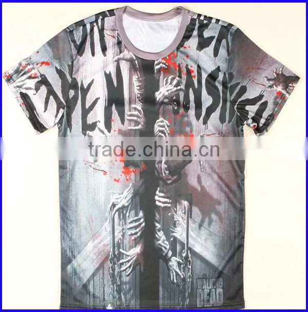2016 fashion hiphop large size printing t shit hip hop t shirt for men