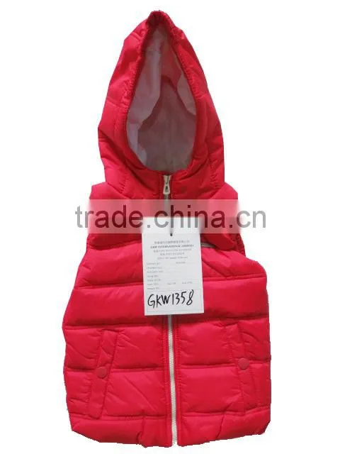 New style boy sleeveless jacket padded vest