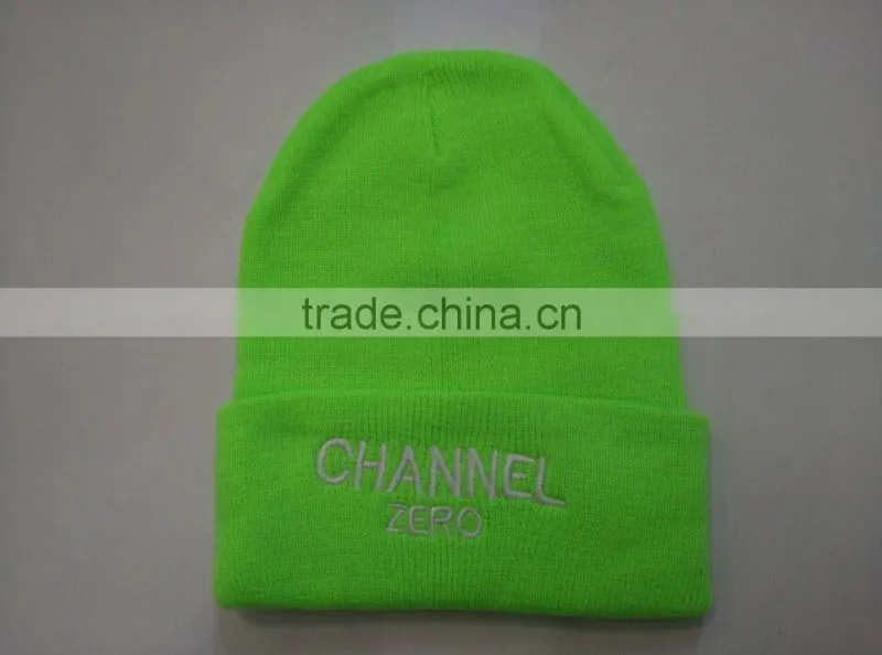 3D embroidery winter hat