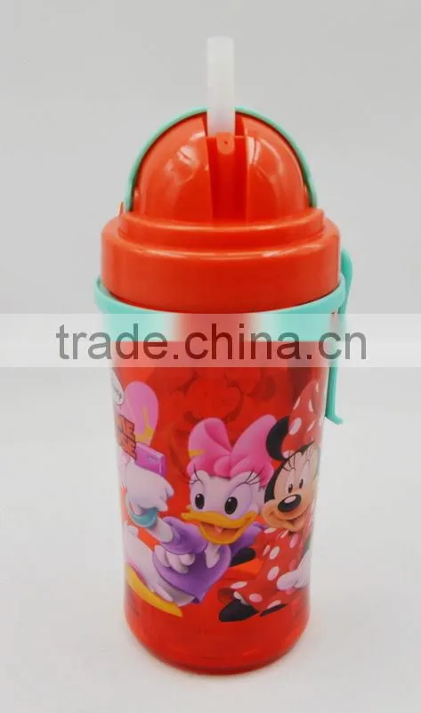 350ml kids sipper bottle/cartoon school portable water bottle/promotional gifts