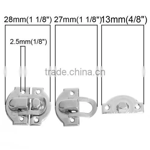Wholesale Silver Tone Jewelry Wooden Case Boxes Making Lock Latch