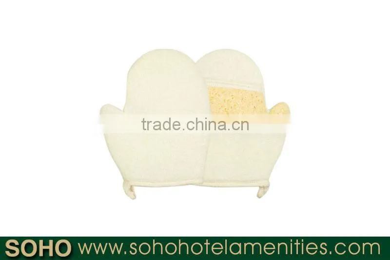 3-5 star disposable natural hotel loofah scrubber