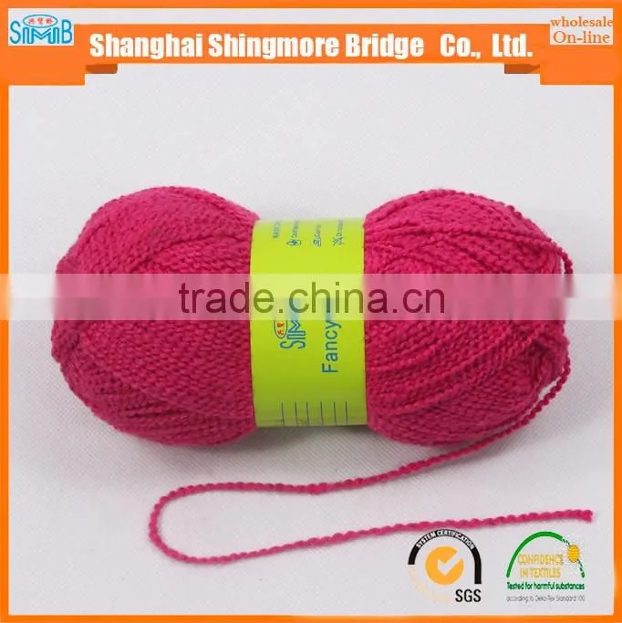 New fashion yarn from China hand knitting yarn manufacturer hot sale polyester roving yarn for crochet