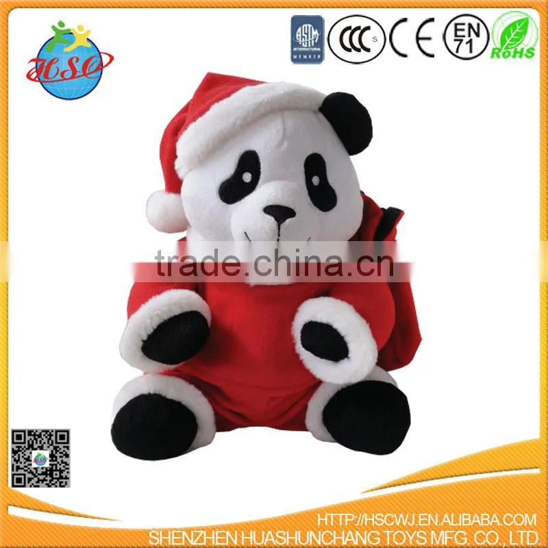 8" Medium Cartoon Cuddle Softer Stuffed Plush Bamboo Panda Bear Animal Toy for Kids