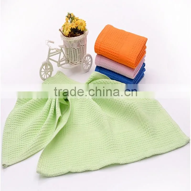 Wholesale tea towel waffle dish towels cotton waffle weave kitchen tea towel