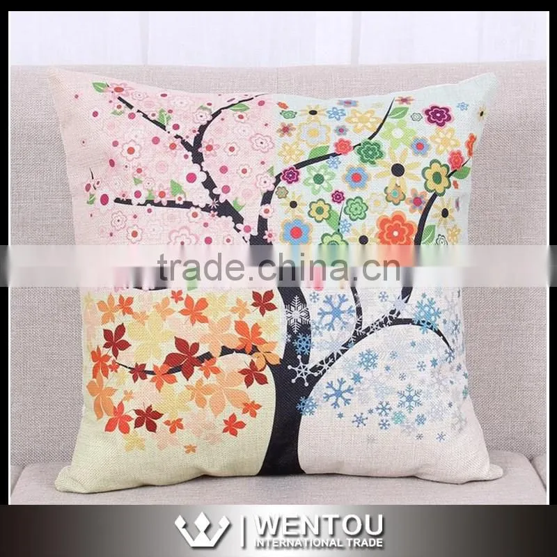 Wholesale Monogram Tree Printed Cushion Cover Pillowcase