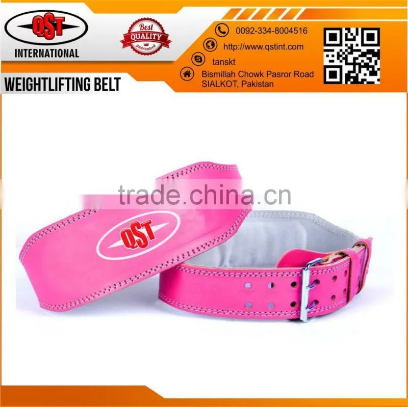 Custom Leather Weightlifting Belt / Crossfit Training Belt Gym Fitness Weight lifting