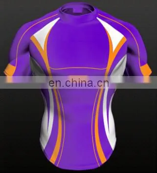 2016 trendy custom sublimation rugby jersey with different colors