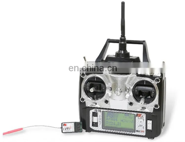 Original Flysky FS-T6 Rc airplane 2.4GHz 6CH Mode 2 Transmitter Receiver R6-B for RC Quadcopter