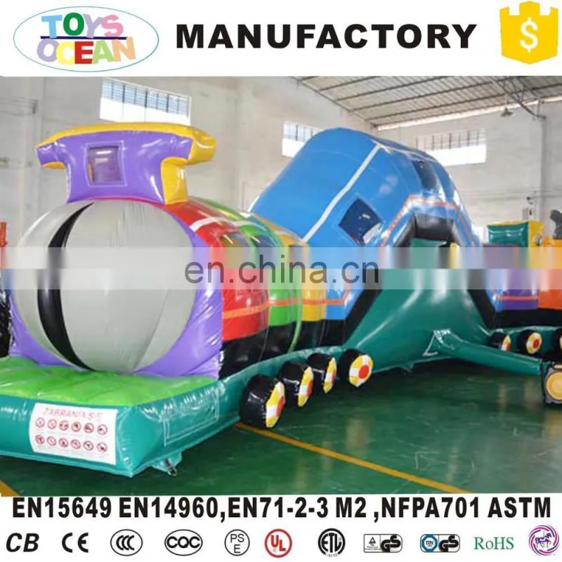 Giant Long Kids inflatable caterpillar tunnel obstacle course playground