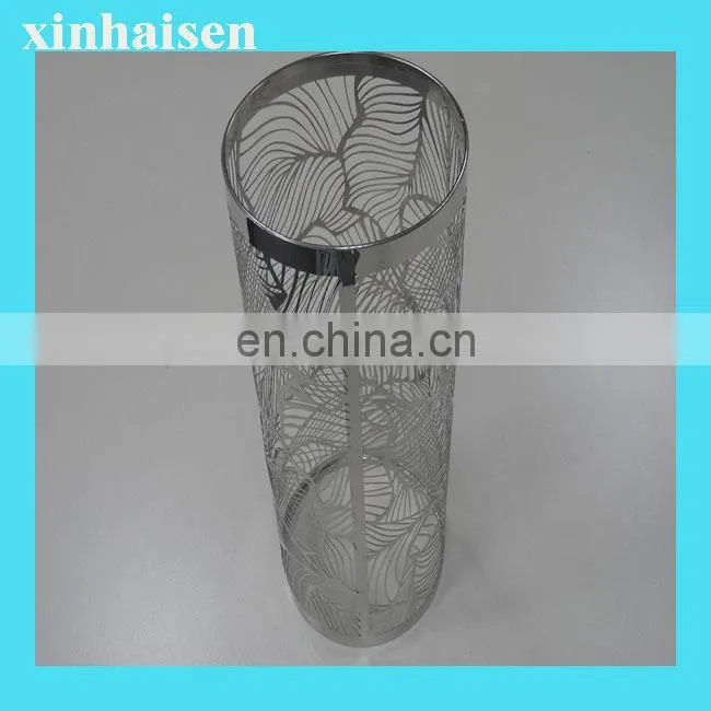 chemical etching pretty metal lamp chimney with unique design