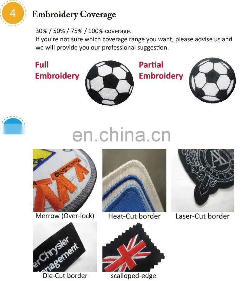 Custom sequin English letter embroidery patch