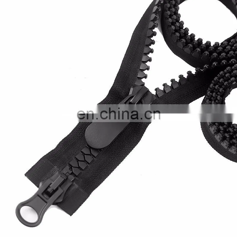 black long chain nylon zipper polyester waterproof zipper factory price zipper