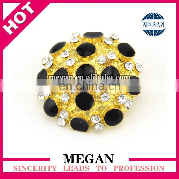 2015 fashion designs round crystal buttons for wedding