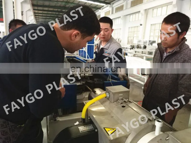 PP PE PVC single wall corrugated pipe making machine/ electric conduit pipe machine