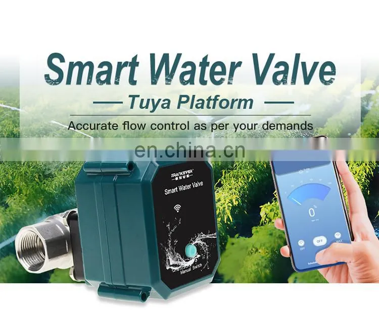 Smart Home Wifi Tuya App Control Garden irrigation smart water timer Smart Water Valve