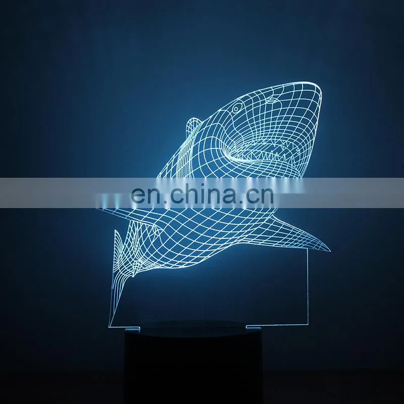 USB and battery color changing 3d animal led acrylic night light