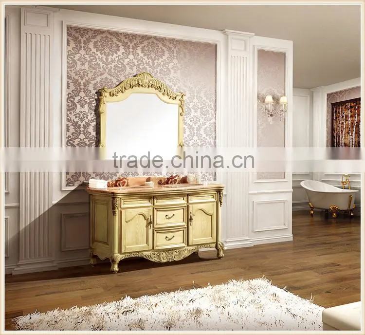 Classic European Solid wood bathroom vanity cabinet