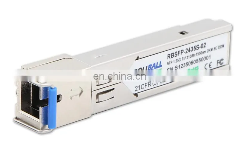 1.25G SFP BIDI 2km 1310nm-TX/1550nm-RX 2km simplex SC DOM Module