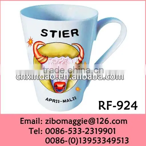 Professional V Shape Porcelain Coffee Cup and Milk Cup for Cold Dtink Cup
