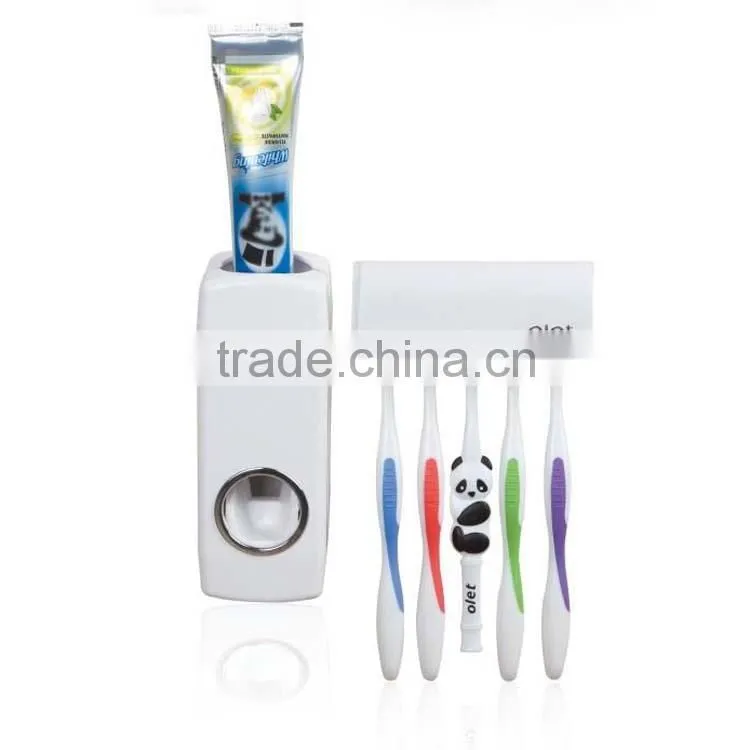 Promotional Automatic Toothpaste Dispenser & Toothbrush Holders wall mounted For Sale