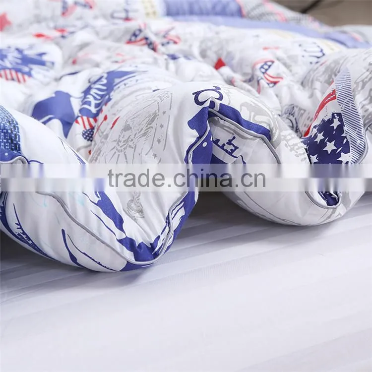 2015 new style hot sale soft bright color comforter sets goose down comforter