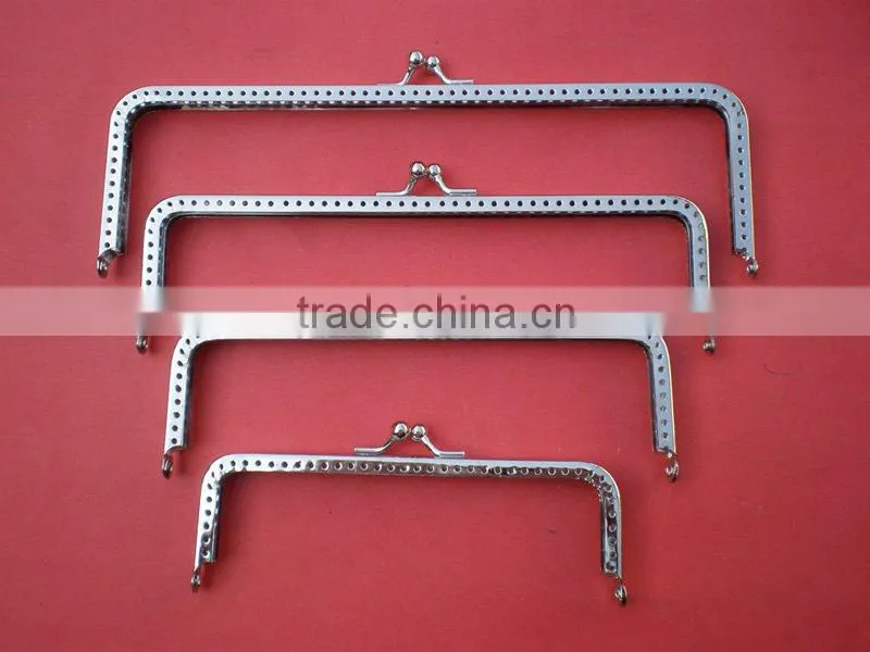 Square Metal Purse Frame With Sewing Holes