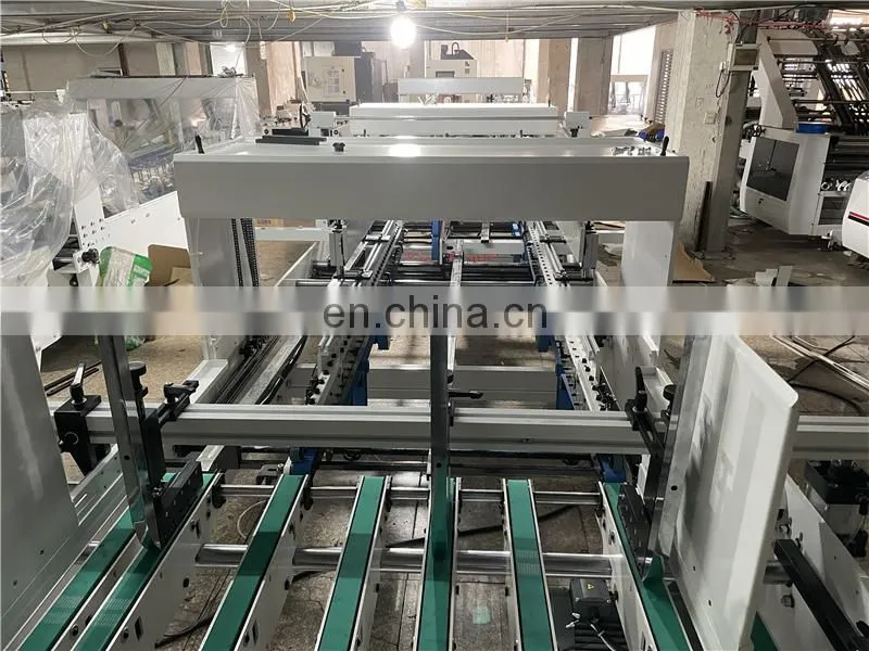 UFG1250E 2 4 corners Automatic Corrugated pizza food express paper box Folding and gluing machine