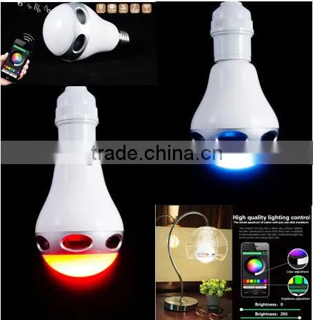 Home theater wireless speaker with led lamp support handsfree and multi functions