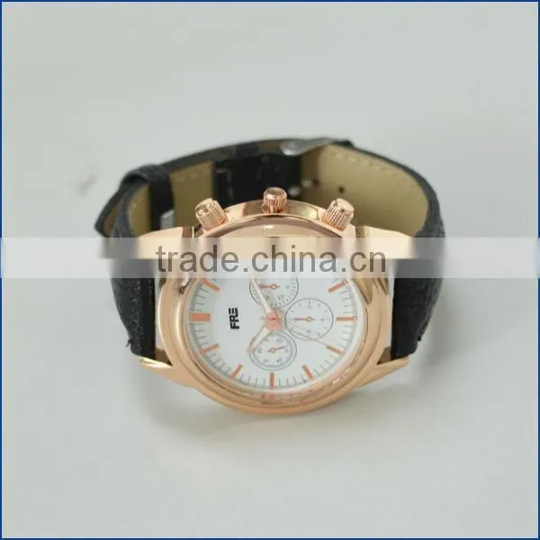 2014 hot sell fashion watch,leather band watch,cheap watch wholesale