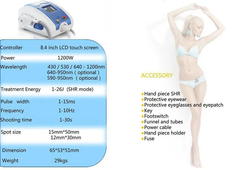 Beauty Salon Use Facial Care Skin Rejuvenation Portable Ipl Hair Removal Machine