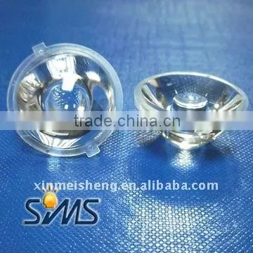 2011 Hot sale glossy surface concave solor lamp LED lens optical grade PAMA dia. 25mm