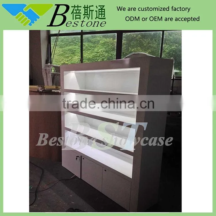 Modern ADJ tempered glass shelves gondola rack for sale, gondola shelf