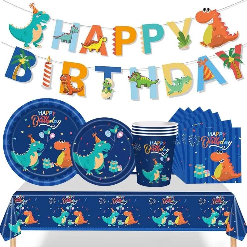 Child Birthday Party Supplies Food Safe Disposable Tableware Set