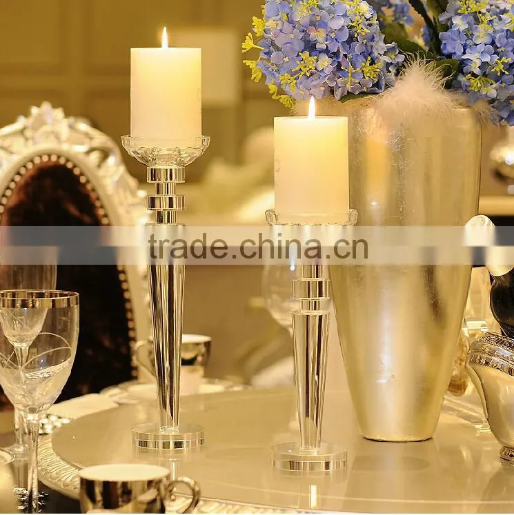 crystal candlestick for home decoration