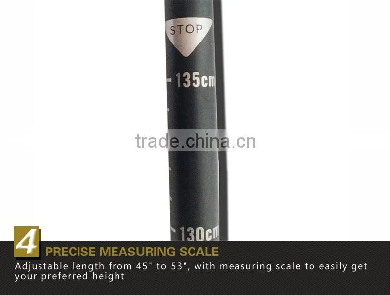 Telescopic Mountaineering Quick Lock Trekking Poles With Cork Handle