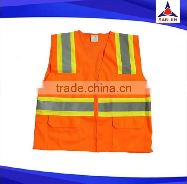 Wholesale Reflection Vest Orange Safety For Men