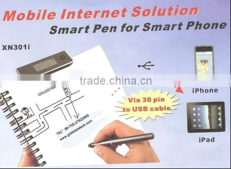 NEWEST!!! DIGITAL MOBILE NOTE TAKER PEN /DIGITAL PEN/DIGITAL SCANNER PEN FOR IPHONE IPAD GNX301I