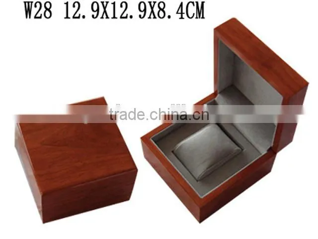 wholesale china OEM supply wooden hinged jewelry watch box handmade W1195
