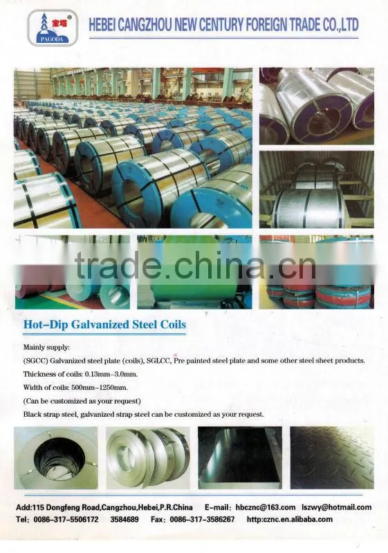 hot dipped galvanized steel coil