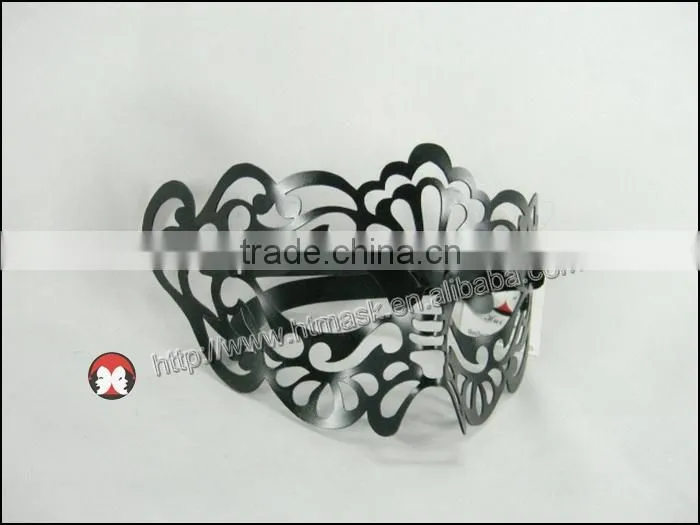 Handmade PVC black glasses hollow half face party eye mask used carnival games for sale