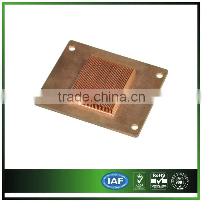 copper Skiving fin heat sink for industrial machines