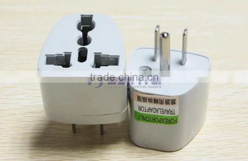 Universal Travel Power Plug to USA AC Plug adapter ( 3-pin ) electrical plug