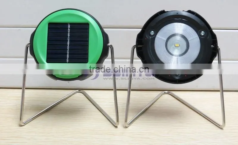 Outdoor Camp Tent Hook Stand Solar LED Lamp Book Light