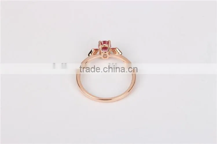 Factory wholesale 18k fancy gold gemstone engagement jewelry ring design samples