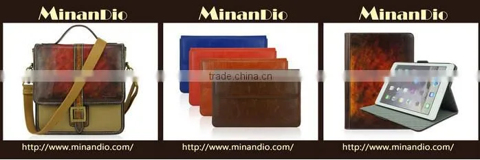 With stand up function and cards slots magnet pu leather case for ipad/mini